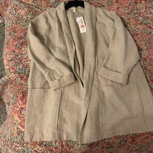 Linen Blazer. Eileen Fisher NWT size L